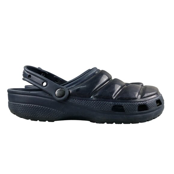 Crocs Unisex Size 9M 11W Classic Neo Puff Navy Blue Closed Toe Rubber Clogs - Picture 1 of 13